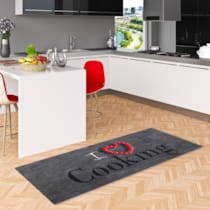 Küchenläufer Teppich Trendy I Love Cooking Küchenläufer Teppich Trendy I Love Cooking