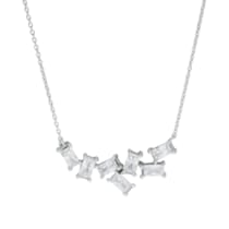 Collier 925 Silber rhodiniert Zirkonia Collier 925 Silber rhodiniert Zirkonia
