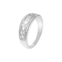 Ring Silber 925 glanz/mattiert Zirkonia Ring Silber 925 glanz/mattiert Zirkonia