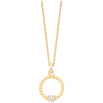 Anhänger mit Kette 925/- Sterling Silber vergoldet 1 Zirkonia Anhänger mit Kette 925/- Sterling Silber vergoldet 1 Zirkonia