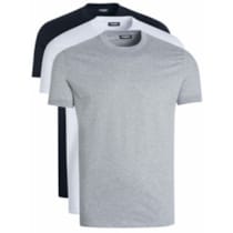 Rundhals T-Shirt für Herren in weiß Rundhals T-Shirt für Herren in weiß