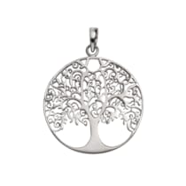 Anhänger 925 Sterling Silber rhodiniert Lebensbaum Anhänger 925 Sterling Silber rhodiniert Lebensbaum